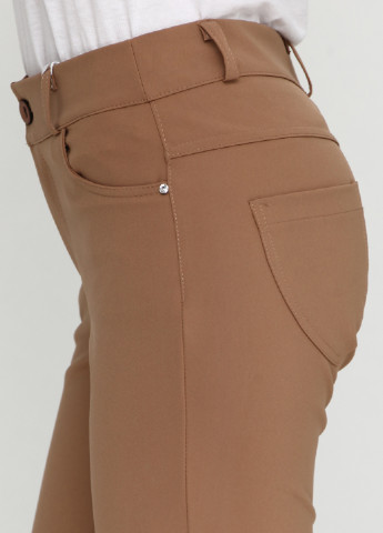 Коричневые кэжуал демисезонные прямые брюки Rinascimento