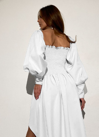 Белое вечернее эллегантное вечернее платье Jadone Fashion