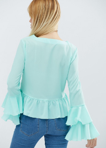 Светло-бирюзовая блуза Carica