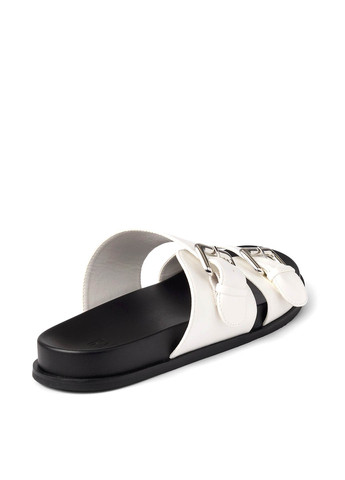 Черно-белые шлепки Gap с пряжкой