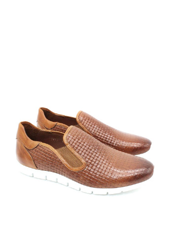 Кэжуал коричневые мужские турецкие туфли Rifellini без шнурков