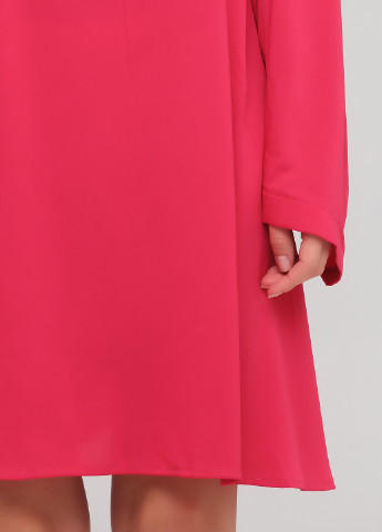 Розовое кэжуал платье а-силуэт Tensione IN однотонное