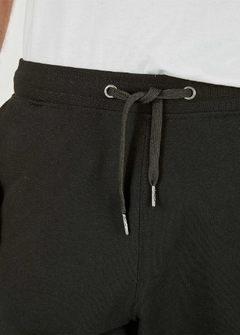 Черные кэжуал демисезонные со средней талией брюки Piazza Italia