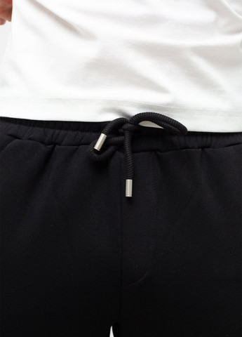 Черные спортивные, кэжуал демисезонные прямые брюки K.O.R