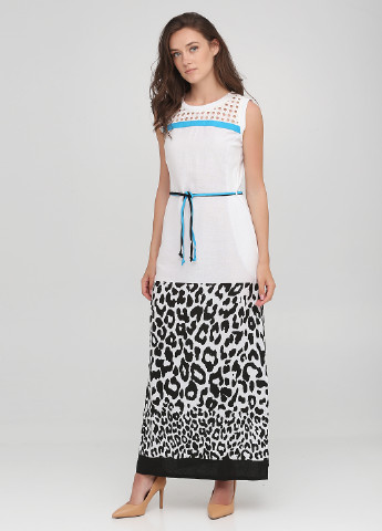 Чорно-білий кежуал сукня Ruta-S леопардовий