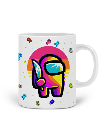 Кружка Амонг Ас Червоний (Among Us Red) 330 мл горнятко керамічне (20259-2406) MobiPrint (219777052)