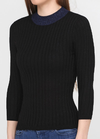 Черный демисезонный свитер джемпер Only