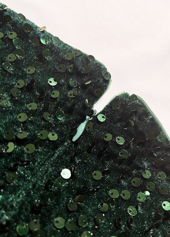 Изумрудное вечернее платье со шлейфом, годе SHEIN однотонное