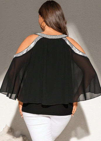 Чорна блуза SHEIN