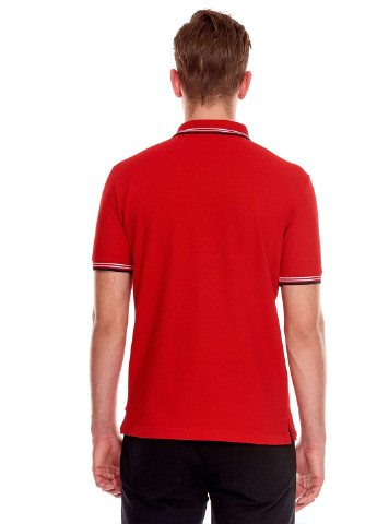 Красная футболка-поло для мужчин United Colors of Benetton с логотипом