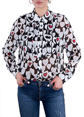 Комбинированная блуза Emporio Armani