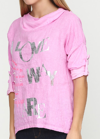 Розовая летняя блуза Mooi Li