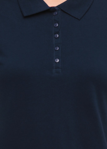 Темно-синяя женская футболка-женское поло с коротким рукавом премиум качества Stedman однотонная