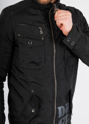 Черная демисезонная куртка Desigual