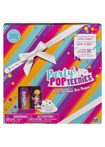 Ігровий набір Party Popteenies Cutie Animal Surprise Подарунок-сюрприз (20100766) (B07BNGPK29) Spin Master (255665450)
