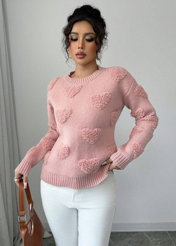 Світло-рожевий демісезонний джемпер джемпер SHEIN