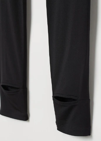 Черные демисезонные леггинсы H&M