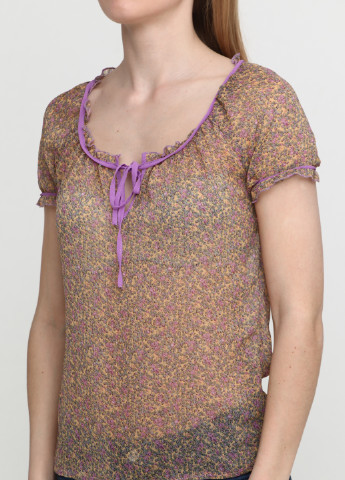 Комбинированная летняя блуза Софі