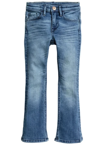 Синие демисезонные клеш джинсы H&M