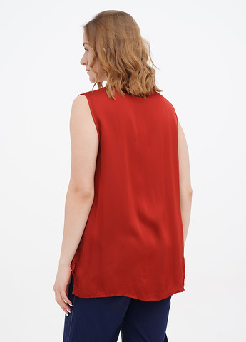 Терракотовая летняя блуза Fiorella Rubino