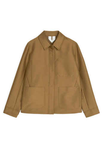 Светло-коричневый женский жакет Arket однотонный - демисезонный