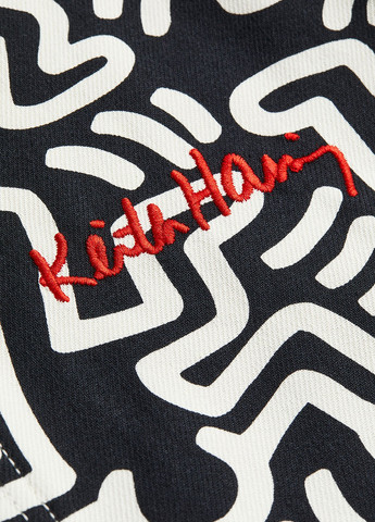 Черно-белая демисезонная куртка H&M