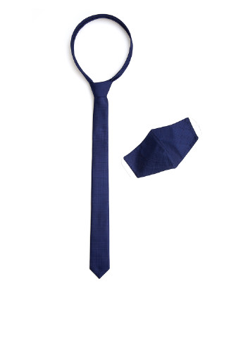 Набір (краватка, маска) DeFacto клітинка сині