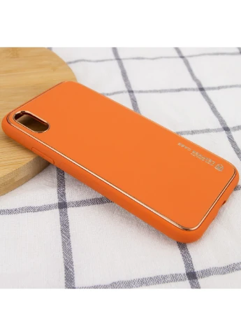 Кожаный чехол Xshield для Apple iPhone XR (6.1"") Оранжевый / Apricot (is_00000038061_4) Epik (250499656)