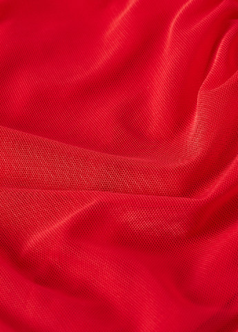 Красное кэжуал платье с открытой спиной H&M однотонное