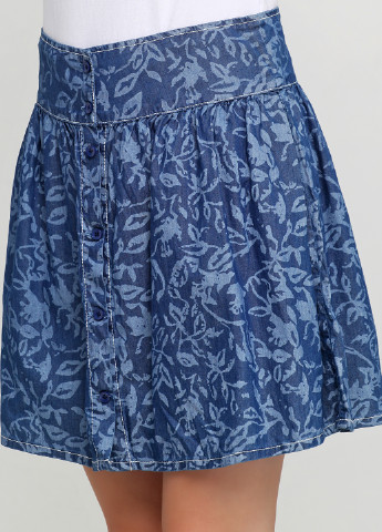 Синяя кэжуал с рисунком юбка Silvian Heach колокол