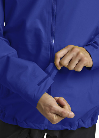 Синя демісезонна вітровка Jack Wolfskin HIGHEST PEAK 3L JKT M