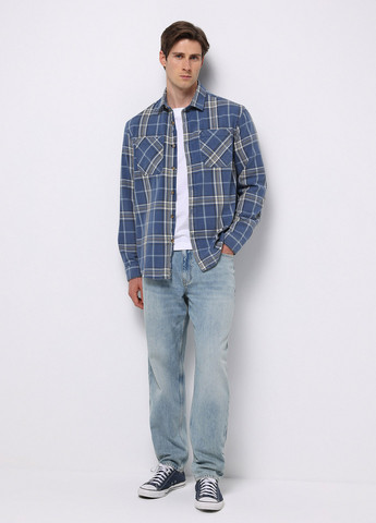 Синяя кэжуал рубашка в клетку Colin's