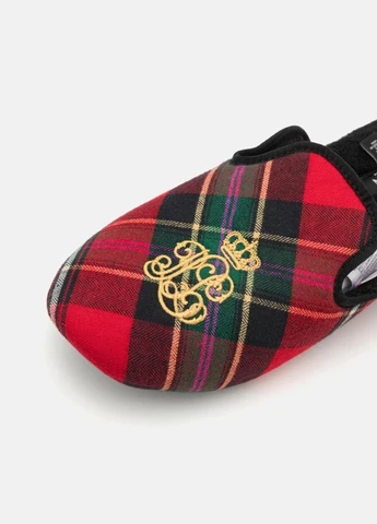 Красные тапочки Ralph Lauren с логотипом