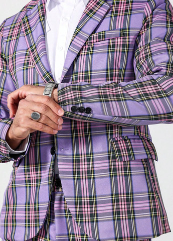 Комбинированный демисезонный костюм (пиджак, брюки) брючный SHEIN