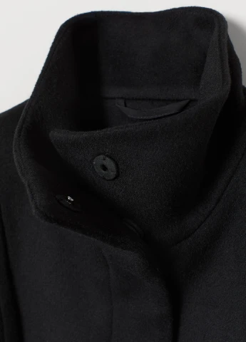 Черное демисезонное Полупальто H&M