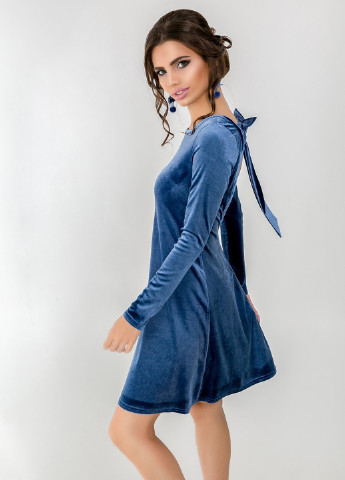 Темно-синее кэжуал платье Azuri однотонное
