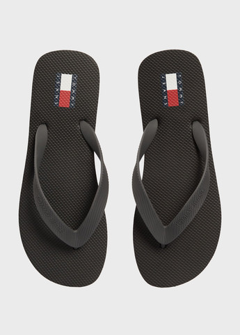 Черные пляжные, кэжуал вьетнамки Tommy Jeans