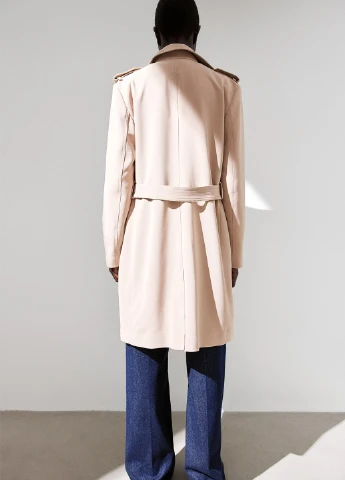 Плащ H&M тренчкот на гудзиках демісезон (365716971)