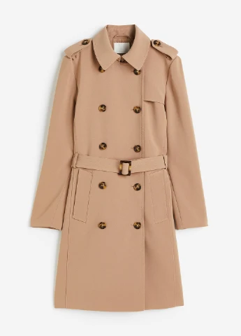 Плащ H&M тренчкот на гудзиках демісезон (365716971)