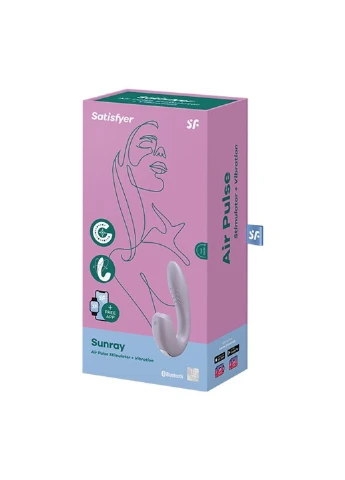 Вакуумний смарт вібратор Sunray Lilac, 4 положення стовбура Satisfyer (256093856)