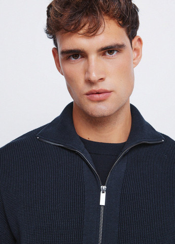 Темно-синий демисезонный кардиган Springfield