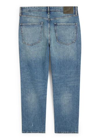 Темно-голубые демисезонные зауженные джинсы C&A