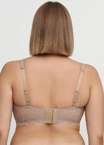 Темно-бежевый бюстгальтер Wonderbra с косточками полиамид