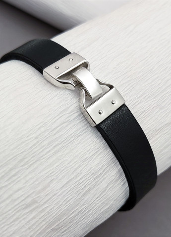 Срібний браслет на шкірі "Отче наш" Diva (328293115)