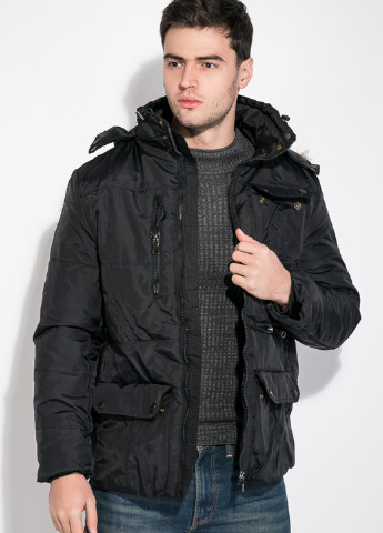 Чорна зимня куртка Time of Style