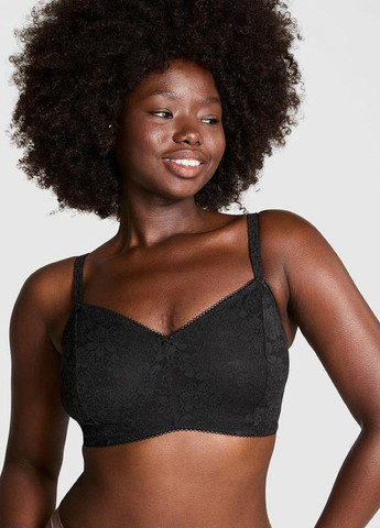 Черный демисезонный комплект (бюстгальтер, трусики) Victoria's Secret