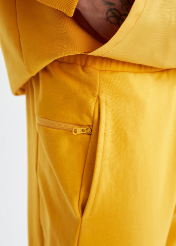 Желтые кэжуал демисезонные джоггеры брюки DeFacto