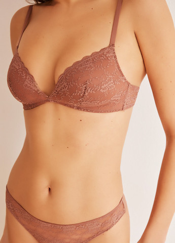 Коричневий бюстгальтер Women'secret без кісточок поліамід