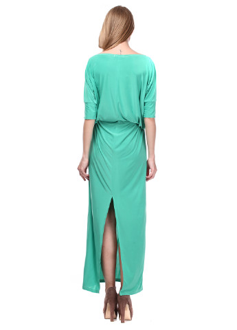 Зеленое кэжуал платье Majaly однотонное
