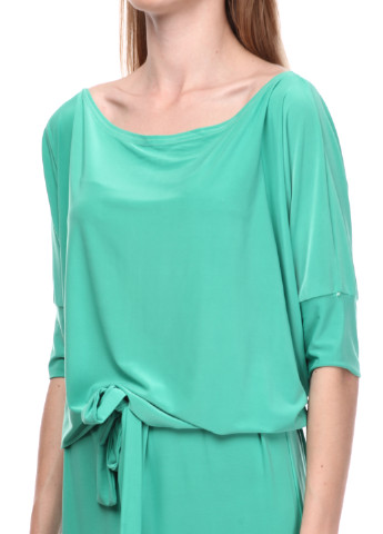Зеленое кэжуал платье Majaly однотонное
